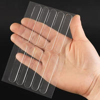 Autocollant en silicone transparent anti-collision, absorbant les chocs et réduisant le bruit, bande adhésive pour poignée de porte, table et chaise