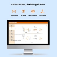 Puente Inalámbrico para Exteriores de 2.4G, 300Mbps, Largo Alcance de 1km, CPE WiFi, Compatible con POE Estándar de 48V, IP65 Impermeable, para Ascensores e Industria
