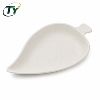 Assiette Ronde Écologique Biodégradable Jetable en Bagasse Style Classique pour Fêtes