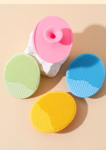 Brosse à cheveux pour nouveau-né 2025, brosse à shampooing pour bébé en silicone souple, masseur pour bébé, outil de soin du <span class=keywords><strong>cuir</strong></span> chevel pour le bain, essentiel - Product Image 5