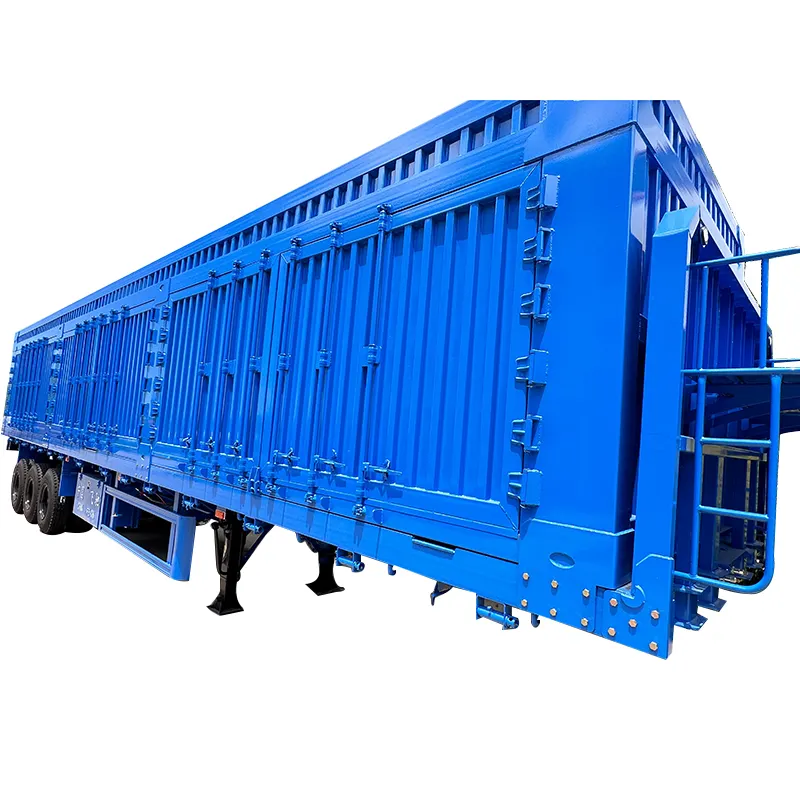 3 trục 50 tấn 130 tấn 40ft 53 ft tri-trục khô van Trailer container Bán Khô van hộp Cargo Trailer