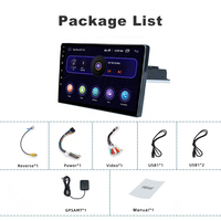 Universel Android Single Din Voiture Stéréo Écran Tactile 7''9 ''Autoradio Auto Voiture Média pour Toyota Support Carplay 1 Din Autoradio