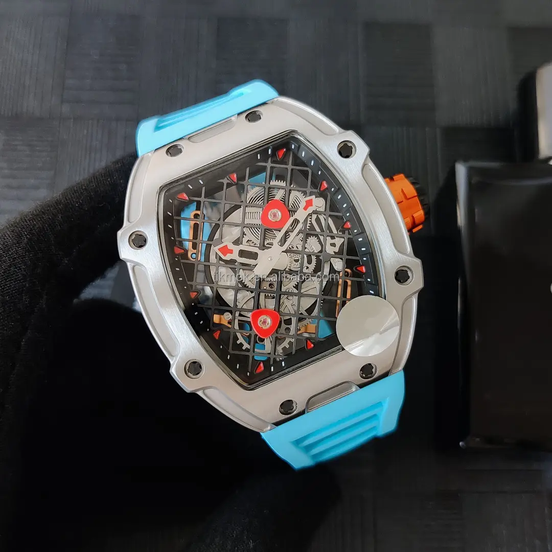 RM 27-04 montre automatique mouvement mécanique montre lumineuse étanche montre-bracelet en Fiber de carbone 904L acier inoxydable hommes personnalisé