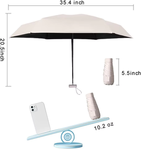 <span class=keywords><strong>Parapluie</strong></span> pliable miniature coupe-vent personnalisé en usine OEM ODM, protection solaire et pluie UPF 50+, petit <span class=keywords><strong>parapluie</strong></span> compact et léger <span class=keywords><strong>de</strong></span> <span class=keywords><strong>poche</strong></span> - Product Image 4
