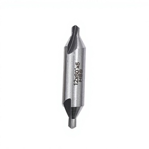 Fresa CNC de Acero Rápido Personalizable con Recubrimiento Brillante, Herramienta de Fresado con Ángulo de Punta de 60 Grados y Broca de Centrado - Product Image 3