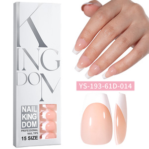 <span class=keywords><strong>Uñas</strong></span> Postizas Francesas con Punta en Forma <span class=keywords><strong>de</strong></span> Ataúd, 120 Piezas en Caja, Brillantes y Removibles, para Uso Diario y Salones <span class=keywords><strong>de</strong></span> Belleza - Product Image 5