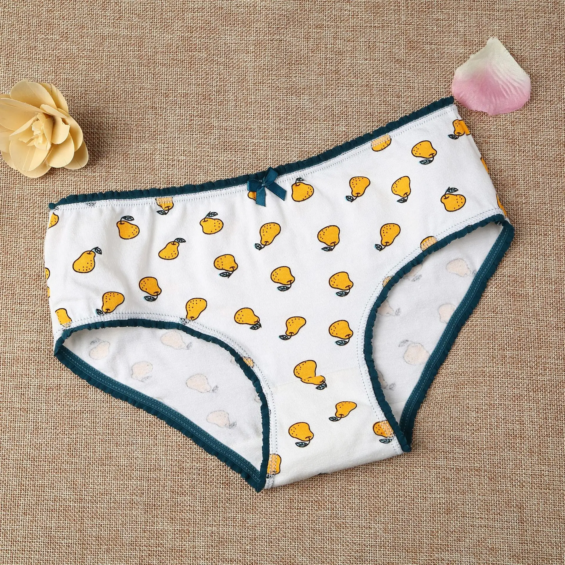 Panties for Women Cotton Star Pattern Print Cute Underwear Girls Pink Briefs Cartoon Lingerie