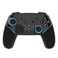 Manette de jeu sans fil à six axes avec éclairage LED, fonction de programmation de macros pour Switch, comprend la fonction de réveil