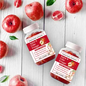 Sugar Free Hahal Certificated Factory Wholesale Manufacturer Weight Loss Product Apple Vinegar Cider Gummies