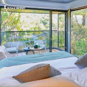 Sang trọng thương mại sử dụng ngoài trời Glass Tiny nhà CONTAINER nhà di động không gian nhà viên nang - Product Image 5