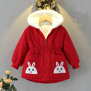 Giacca carina Casual con cerniera Casual e spessa da 2025 da ragazza giacca Parka elegante cappotto da <span class=keywords><strong>bambina</strong></span> - Product Image 2