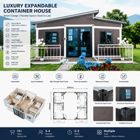 Maison conteneur préfabriquée pliable et extensible de 20 pieds, nouvelle conception, disponible avec 2, 3 ou 4 chambres