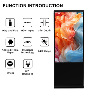 Pantalla Comercial de Doble Cara de 43-65 Pulgadas, 4K, 300 Nits, Panel IPS, Android 9.0, Plug and Play, Tótem Digital Publicitario Delgado - Product Image 4