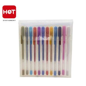 2020 रंग कई जेल कलम स्टेशनरी 0.5mm रंगीन नीले, लाल चांदी सोना सफेद फिर से भरना इंद्रधनुष चमक जेल कलम सेट 12 24 - Product Image 6