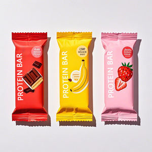 Sachet d'emballage personnalisé en aluminium thermoscellable pour barres protéinées au chocolat - Product Image 2
