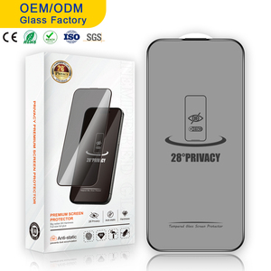 Protection d'écran anti-espion 28 degrés en gros d'usine, impression soyeuse anti-regard indiscret, ultra-mince, dureté 9H pour 18/17/16/15 Pro - Product Image 1