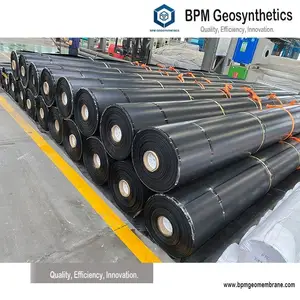 निविड़ अंधकार रबर झिल्ली के लिए मछली तालाब Liners, एचडीपीई Geomembrane कीमत आकार