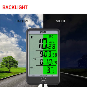 Nhà Máy Giá Có Dây Điều Khiển Từ Xa <span class=keywords><strong>LCD</strong></span> Đèn Nền Thông Minh Màu Đen Có Dây Xe Đạp Máy Tính - Product Image 4