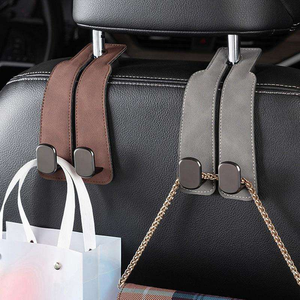 Double appui-tête Siège de voiture Cintre <span class=keywords><strong>en</strong></span> alliage de <span class=keywords><strong>zinc</strong></span> ABS Cintres pour sacs à main Manteau Parapluies Sacs d'épicerie Kit d'intérieur populaire - Product Image 3