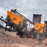 Équipement de criblage d'agrégats : Crible vibrant circulaire industriel incliné à double étage avec roulement et moteur
