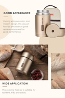 Boîte à lunch isotherme en acier inoxydable à double paroi pour bébé, conteneur alimentaire sous vide 750ml-1000ml, garde les aliments au chaud