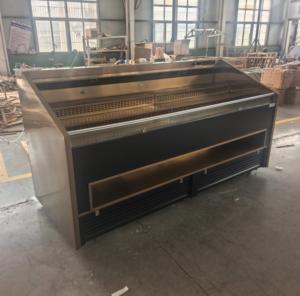 Vitrine Réfrigérée Commerciale XMEN à Refroidissement Ventilé, en Acier Inoxydable Or Rose, à Niveaux, pour Buffet, Barbecue et Présentation Alimentaire - Product Image 2