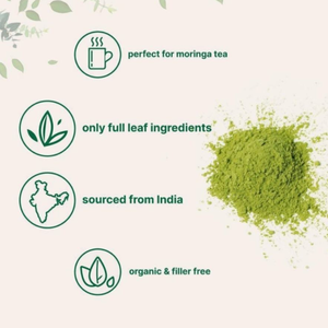 Органический чистый экстракт моринги OEM, порошок из листьев моринги (904 г), добавка из листьев моринги - Product Image 2