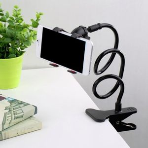 Universal Plastic Lazy Bracket Smartphone <b>Holder</b> <b>Gooseneck</b> Stand Flexible Stents Mobile <b>Phone</b> <b>Holder</b> for Bed Desk Clip Bracket - Product Image 1