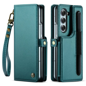 CaseMe-Étui en cuir avec porte-cartes, étui RFID pour téléphone intelligent <span class=keywords><strong>Samsung</strong></span> Z Fold 7 6 5 <span class=keywords><strong>4</strong></span> 3 - Product Image 1