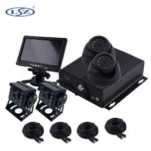 Kit DVR Mobil Kendaraan dengan Kamera AHD dan Monitor LCD 7 inci, Truk Bus SD Card <span class=keywords><strong>MDVR</strong></span> 4G GPS Wifi - Product Image 3