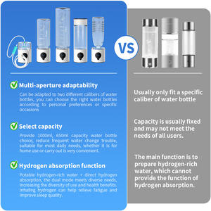 Macchina per Terapia con Gas Idrogeno PEM, Generatore di Acqua Idrogenata per Recupero Atleti, Bottiglia Generatrice di Acqua Idrogenata - Product Image 6