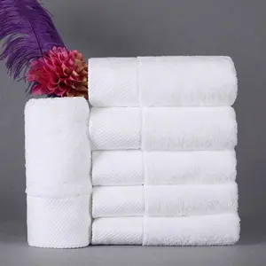 2023 nuovo prodotto all'ingrosso Hilton big white 100 cotone velour hotel soft asciugamano