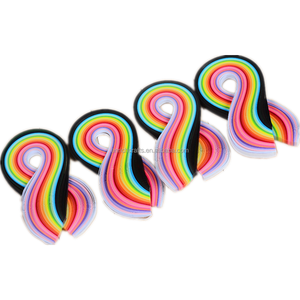 แถบกระดาษม้วนขนาด3มม. 5มม. 7มม. และ10มม. 26สีสำหรับงานหัตถกรรม DIY 2023ขายดี - Product Image 1