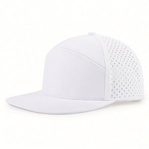 Gorra Trucker Deportiva Unisex de Alta Calidad con Logotipo Personalizado, Protección Contra el Agua, Perforada con Láser, 7 Paneles, Visera Plana, Impermeable, Estilo Béisbol - Product Image 5