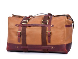 Bolsa de Viaje de Cuero Genuino Vintage, 36-55L, Impermeable, Correa Ajustable, Cierre de Cremallera, Unisex - Product Image 5