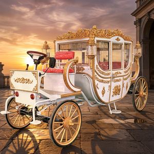 Nouvelle magnifique et somptueuse calèche royale de tourisme, calèche de mariage Cendrillon, transport spécial pour visites touristiques - Product Image 1