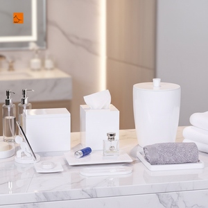 Poubelle de table en résine écologique de haute qualité Aleo, résistante aux traces, recyclable, <span class=keywords><strong>pour</strong></span> accessoires de salle de bain d'hôtel - Product Image 5