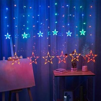 2025 Ramandan lune étoiles étoilé coloré Led guirlande lumineuse chambre rideau décoration lumières