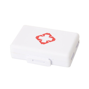 Small Portable Manual Pill Organizer Creative Double Layer PP Medicine Box First Aid Storage <b>for</b> Outdoor Use - Product Image 1
