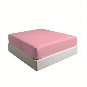 Sábana Ajustable 100% Algodón Rosa Tamaño Individual Alemán 100x200 Cm - Product Image 3