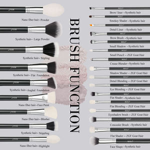 Venta caliente negro 25 piezas <span class=keywords><strong>de</strong></span> pelo <span class=keywords><strong>de</strong></span> cabra natural pinceles <span class=keywords><strong>de</strong></span> maquillaje logotipo personalizado juego <span class=keywords><strong>de</strong></span> pinceles <span class=keywords><strong>de</strong></span> maquillaje <span class=keywords><strong>brochas</strong></span> <span class=keywords><strong>de</strong></span> maquillaje <span class=keywords><strong>de</strong></span> pelo - Product Image 3