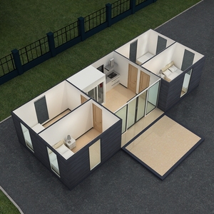 20ft 40ft desmontable de la casa contenedor incluido dormitorio casa viva - Product Image 3