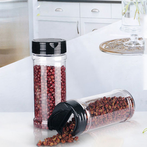 Frascos de plástico con tapa abatible para condimentos, especias, hierbas, polvos, ajo, gránulos, 8 oz - Product Image 2