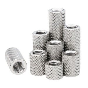 Eight Directions Stainless Steel Knurled Nuts M3 M4 M5 M6 M8 M10 M12 M14 M16 Hand Tightening Cylindrical Patterned Nuts - Product Image 1