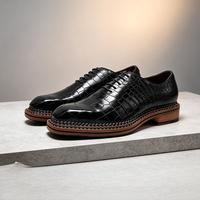 Chaussures Oxford pour hommes, peintes à la main au niveau de la semelle, style décontracté et élégant pour le bureau