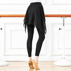 2024 all'ingrosso a buon mercato pantaloni da ballo neri pantaloni da ballo Skited pantaloni Legging per la danza - Product Image 4