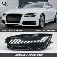Ensemble de phares LED pour Audi A7 RS7 2011-2018, mise à niveau avec nouveaux projecteurs, feux de jour et clignotants dynamiques