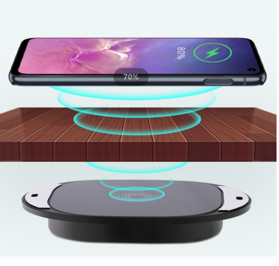 Waterproof Design Magnetic Hidden Wireless Charger Station for iPhone 14/13 for Samsung for Galaxy Long Distance Charging 15W