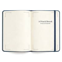 Carnet de notes personnalisable, impression de carnet de notes bleu, planificateur vierge, fournisseur scolaire, agenda, carnets de notes
