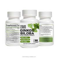 OEM Ginkgo Biloba Extrakt Kapseln Antioxidans Kräuterergänzung für Erwachsene Nicht für Schwangere Private Label Fabrik Nahrungsergänzungsmittel